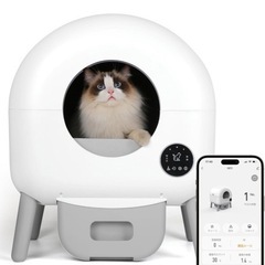 新品未使用 自動トイレ猫 自動猫トイレ スマートフォン管理 中立
