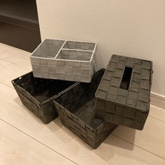【取引確定】収納箱、ティッシュケース