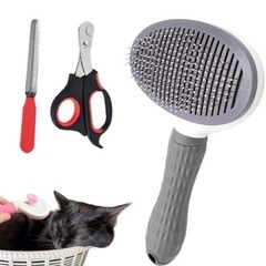ペットケア 3点セット 爪切り やすり ブラシ 猫 犬 ペット用品の画像