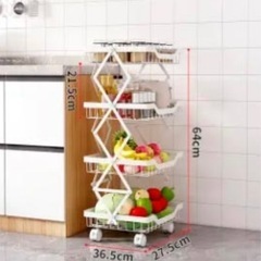 UNIKOO  キッチンワゴン　4段折りたたみの画像