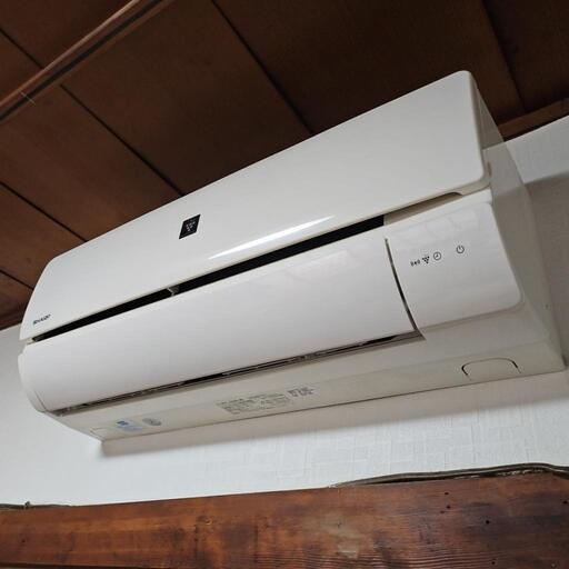 【2019年製】シャープ　エアコンAY-J22S-W　本体+室外機リモコン付き