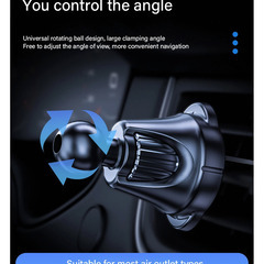 【新品】車載★スマホホルダー★360度回転★エアコン★ワンタッチ★の画像