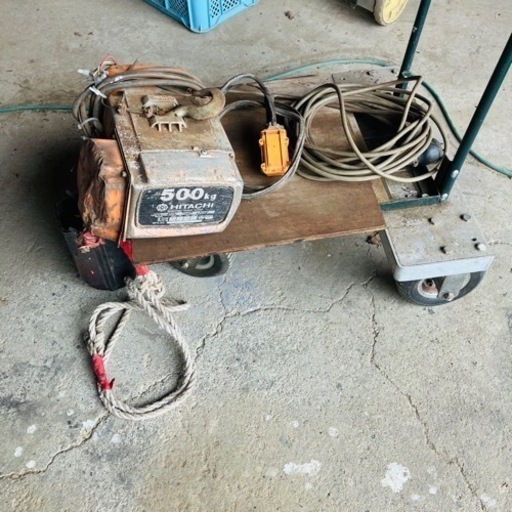 日立　1/2SH2 電動ホイスト　トロリー　チェーンブロック　200V 動作確認済み