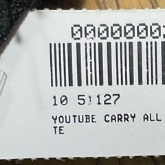YouTube トートバック　新品未使用　タグ付きの画像