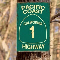 ステッカー付き!　個人輸入のstreet sign Califo...