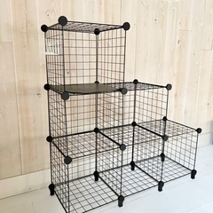【無料0円】家具 収納家具 ワイヤーボックス6ボックスの画像