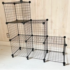【無料0円】家具 収納家具 ワイヤーボックス6ボックスの画像