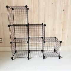 【無料0円】家具 収納家具 ワイヤーボックス6ボックスの画像
