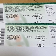 福岡ソフトバンクホークス観戦チケット
