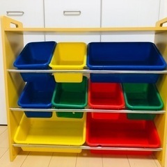 家具 収納家具 おもちゃ箱の画像