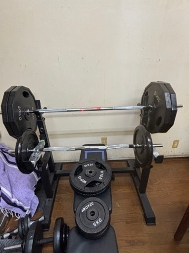 ベンチプレスセット(プレート合計重量165kg)