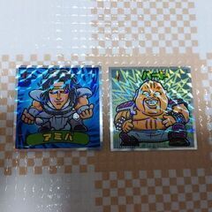 ロッテ 北斗のマン35周年シール　ハートとアミバ