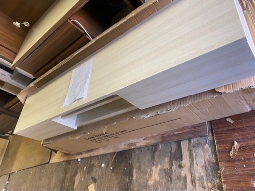 北九州市内配送無料　未使用　多数あり タマリビング(Tamaliving) ローボード ヒデット (ホワイト, (幅180cm))