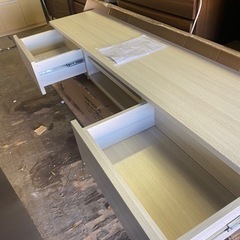 北九州市内配送無料　未使用　多数あり タマリビング(Tamaliving) ローボード ヒデット (ホワイト, (幅180cm))の画像