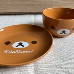【未使用】ローソン リラックマ 食器 プレート(お皿)&マグカッ...