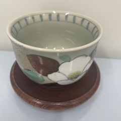 ⑧椿湯呑み　生活雑貨 食器 茶器
