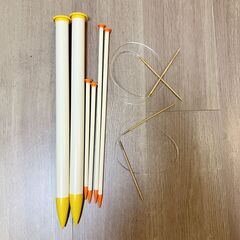 【受け渡し予定者決定】プラスチック棒針 CLOVER JUMBO 3種、輪針2種の画像