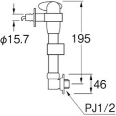 SANEI ミニセラ洗濯機用水栓 水モレ防止機能 ドラム式向け PY1735TV-13の画像