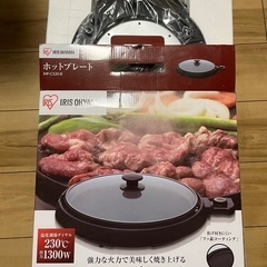アイリスオオヤマの新品ホットプレートの画像