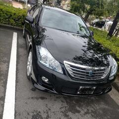 鬼加速！345馬力！！人気のブラック　200系クラウンハイブリッド前期　V6 3.５L　ハイブリッド車の画像