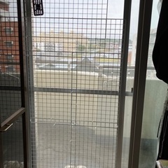 ネコ脱走防止ネット手製