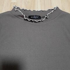 Lサイズ　カットソー　五分袖　モカ色の画像