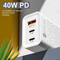 40W PD充電器 急速充電器★iPhone★Android★PD20w×2★1年保証付きの画像