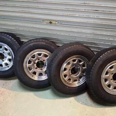 中古ホイール付きタイヤ 4本セット 15インチ 195/80R1...