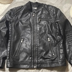 H&M 子供　革ジャン　レザー
