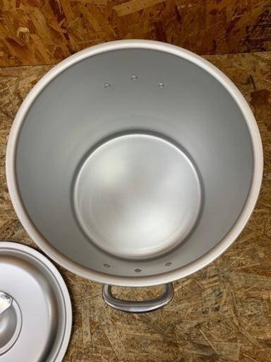 C(6348) 寸胴鍋 容量35L 36cm アルミ製 取っ手付き フタ付き マイスター HOKUA MYSTAR 業務用 飲食店 厨
