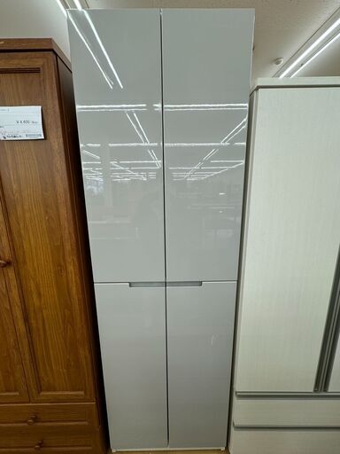 ★ジモティ割あり★  収納棚 シルバー H199×W60×D49 クリーニング済み KJ5226