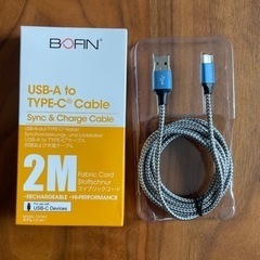 USB C ケーブル USB A 2m TypeC 充電ケーブル 2Mの画像
