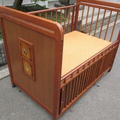 引き取り限定 KATOJI ベビーベッド レトロデザイン 中古
