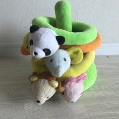 【知育玩具】　ふわふわ輪投げおもちゃ おもちゃ ぬいぐるみ