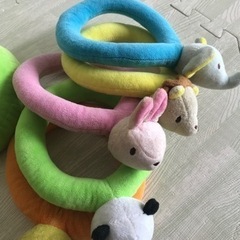 【知育玩具】　ふわふわ輪投げおもちゃ おもちゃ ぬいぐるみの画像