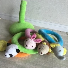 【知育玩具】　ふわふわ輪投げおもちゃ おもちゃ ぬいぐるみの画像