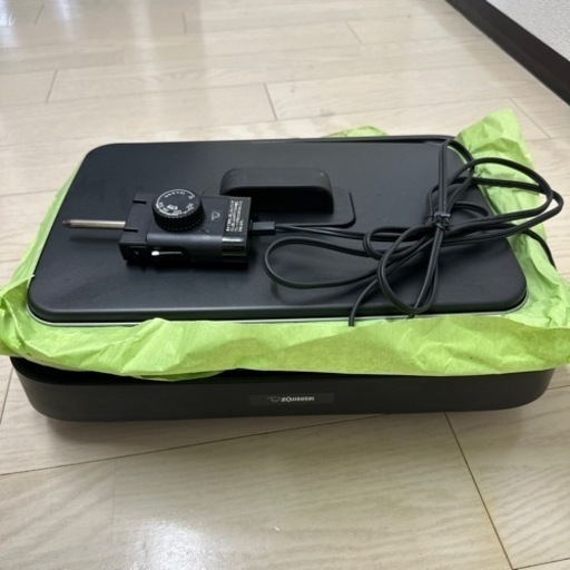【状態良】【ZOJIRUSHI】ホットプレート　ブラック