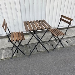 決まりました！ガーデンテーブル&チェアセット