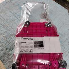 山善 折りたたみ台車 Carryおてがる ダークブラウン　未使用品の画像