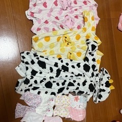 夏生まれ ベビー 新生児～ ミトン付き