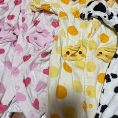夏生まれ ベビー 新生児～ ミトン付きの画像