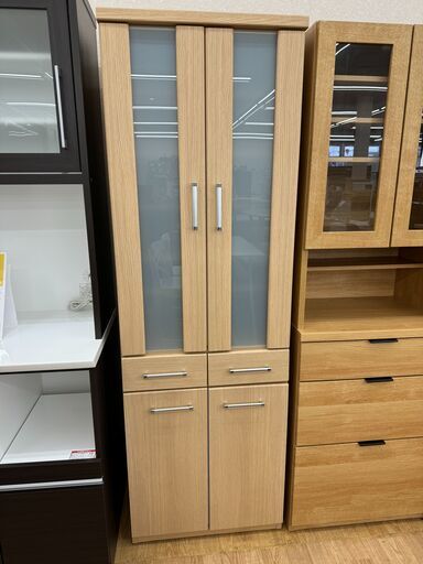 ★ジモティ割あり★ ニトリ 食器棚 ナチュラル H180×W58×D39 クリーニング済み KJ5228