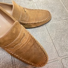 起毛のローファー　茶色　28cmの画像