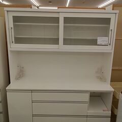 ★ジモティ割あり★  NITORI レンジボード  ホワイト H150×D51×W190 クリーニング済み TC488