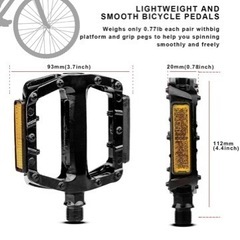 AVASTA 自転車ペダル 軽量 bmx アルミ合金の画像