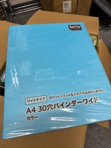 100個セット　ハードファイル　３０穴 A4サイズ