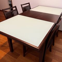 家具　ダイニングテーブル×イス4脚セット