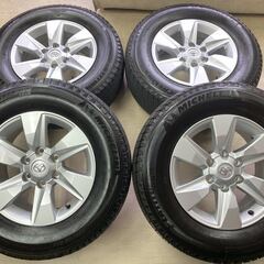 ランドクルーザープラド後期純正． ミシュランタイヤセット 17インチ ６穴 2023年製 新車外し】トヨタ 150 ランドクルーザープラド 後期 純正