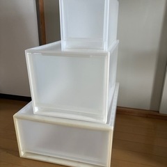 無印良品ＰＰ衣装ケース3個セット 収納ボックス  