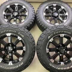 1台分限定!!共豊 PPX DD-V6◆7J 16インチ IS35 PCD114.3/5H◆225/70R16 BFグッドリッチ KO2 中古付き◆デリカD5 エクストレイル CX-5